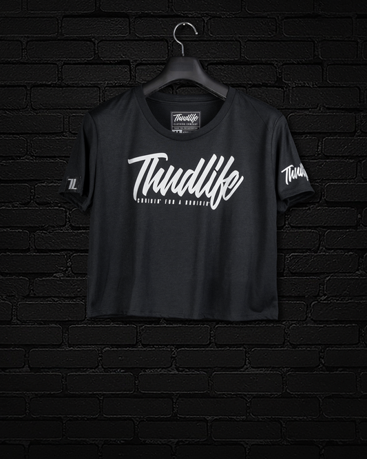 C4B CROP TEE BLK